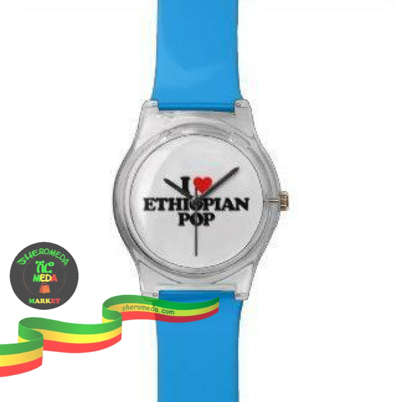 I Love Ethiopian Pop Blue Watches