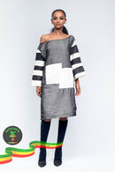 Black and white dress by Kunjina Dress Kunjina store, Grace plaza Bole, Addis Ababa 