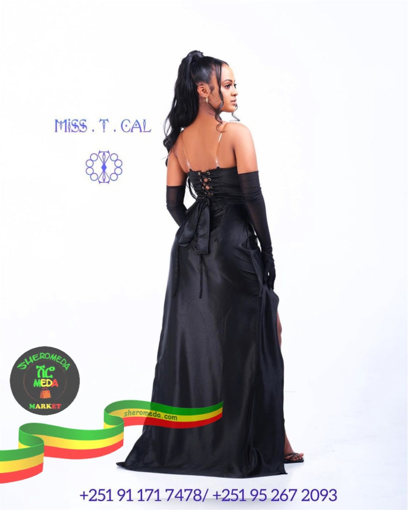 Black Elegant Miss Style Dress Hoodie