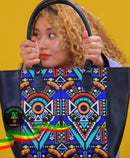 Black Leather Party Bag