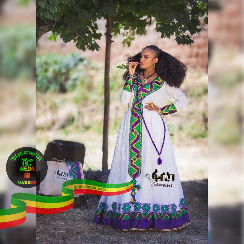 Black princess dress style by Fasika