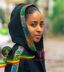 Black Traditional Ethiopia Style Jacket (Unisex) Life Jackets