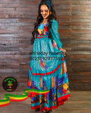 Blue Sky Shifon By Elshaday