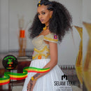 Bridal white dress (Mukash) Selam Tekie clothing, Atlas graze plaza, Addis Ababa 