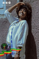 Cotton Hand Woven Unisex Overcoat