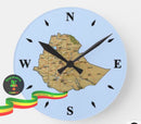 Ethiopia Map Clock