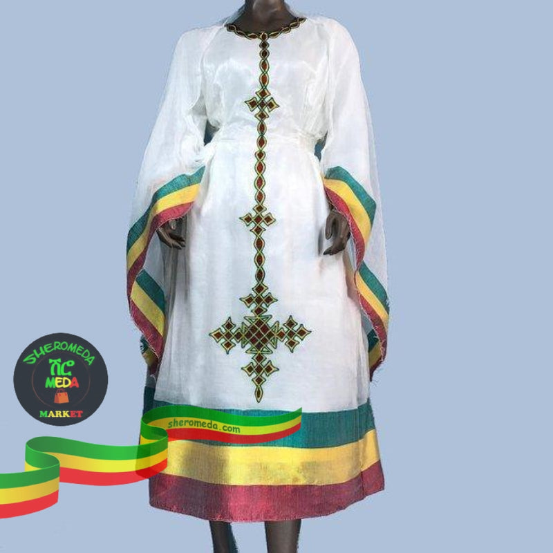 Ethiopian Flag Colored Dress