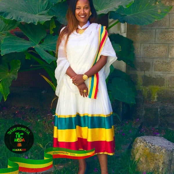 Ethiopian flag dress best sale