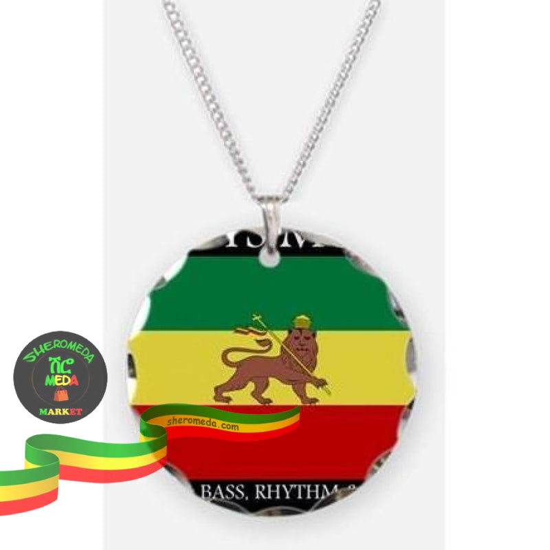 Ethiopian Flag Necklace Jellery