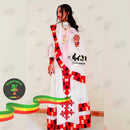 Flash red dress style Official FasikaTibeb, Haya hulet, Addis Ababa 