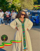 Green Meskel Dress Zufisam