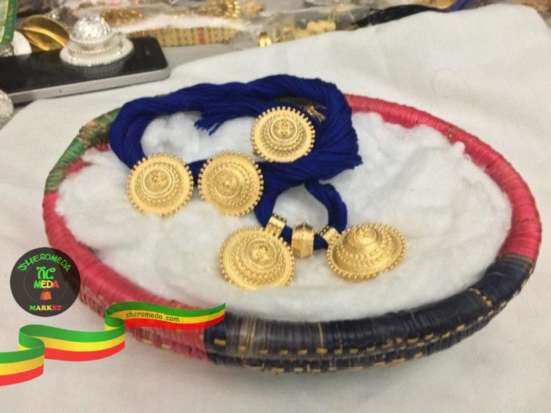 Habesha Wedding Necklace + Pendants+ Ring Jellery