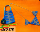Hamek Blue Design Necklace + Mask Package
