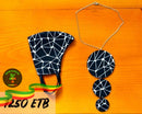 Hamek Dark Design Necklace + Mask Package