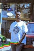 Hand Woven T Shirt With Cross Embroidery