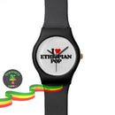 I Love Ethiopian Pop Black Watches