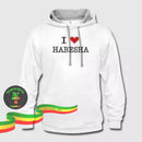 I Love Habesha White Hoodie Hoodies