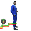 Mens Blue Square Coat With Pants Suit