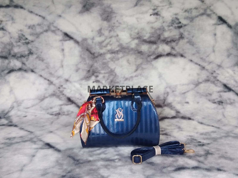 Navy Blue Clutch-Style Handbag Marketplace