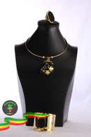 Necklace Bracelet Ring set on Back Onyx stone 1 Luxury jewelry Parseghian Silver Smith & Gift articles store, Addis Ababa 