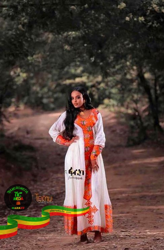 Orange christmas dress