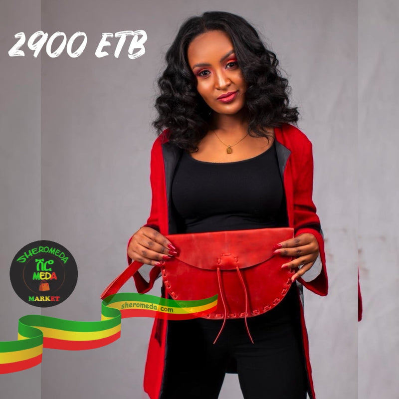 Red Clutch By Ethio Hides Bag