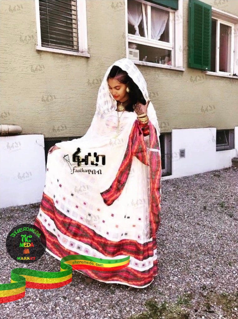 Red dress style by Fasika Official FasikaTibeb, Haya hulet, Addis Ababa 