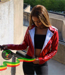 Red Jacket Style By Jegna