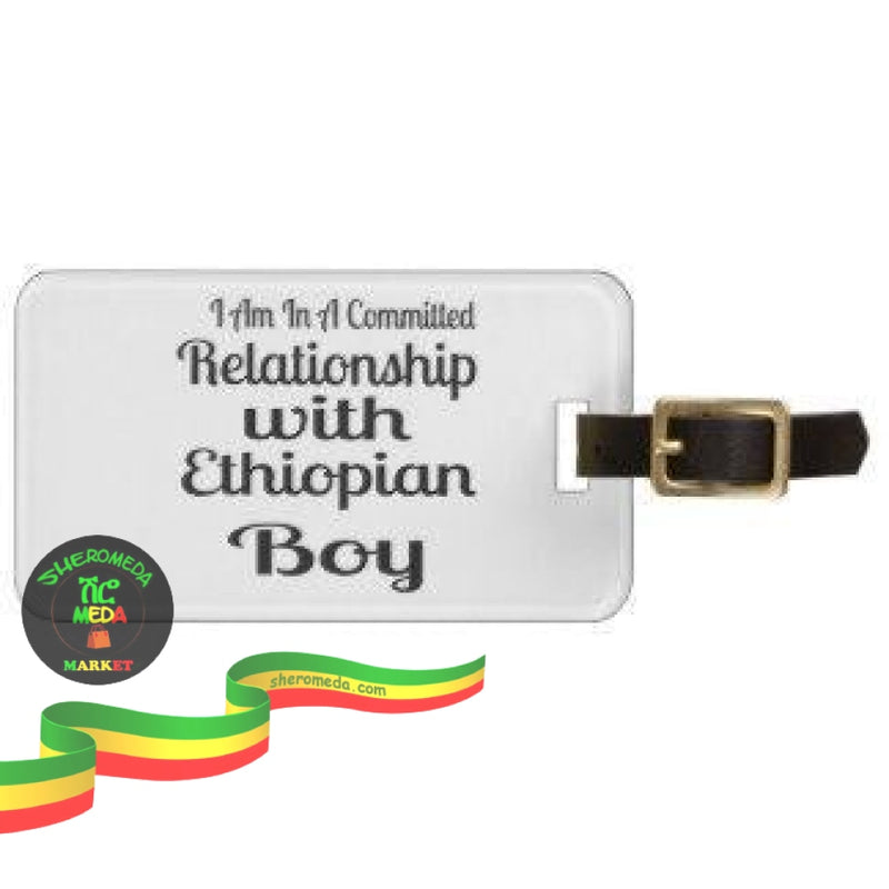 Relationship With Ethiopian Boy Luggage Tag