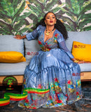 Sky Blue Easter Shifon By Mary