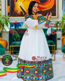 Stunning Blue Tibeb Dress