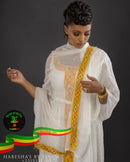 Sunflower classic dress by Selam Selam Tekie clothing, Atlas graze plaza, Addis Ababa 