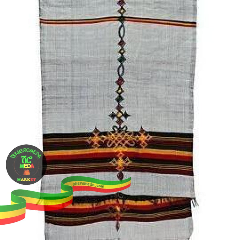 Traditional Grey Church Scarf Textile