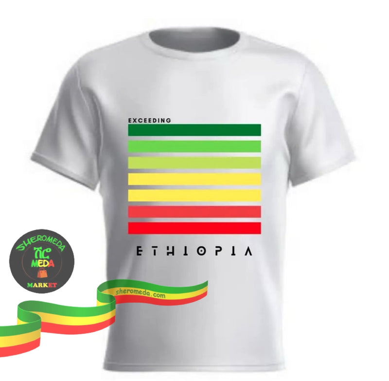 White Men Polyester Shirt Ethiopia