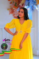 Yellow Classic Enkutatash Dress